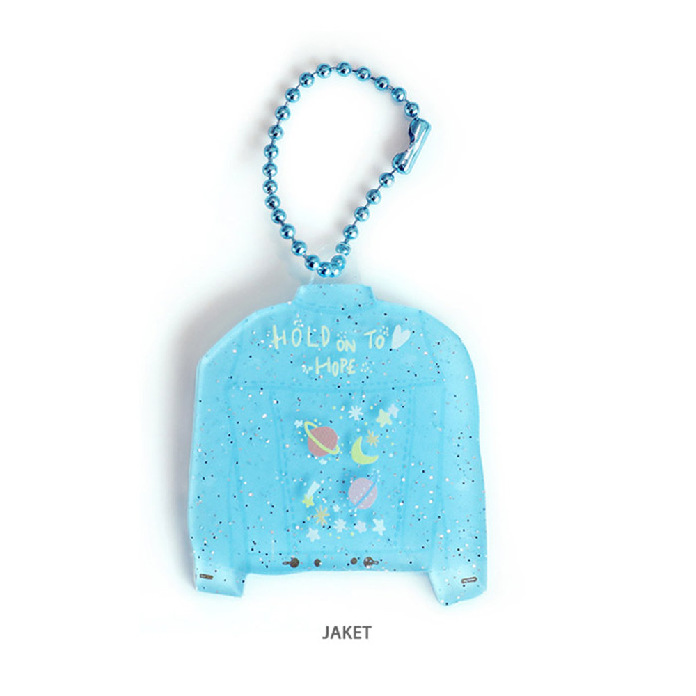 Jacket - Oh-ssumthing O-ssum shiny charm with chain strap