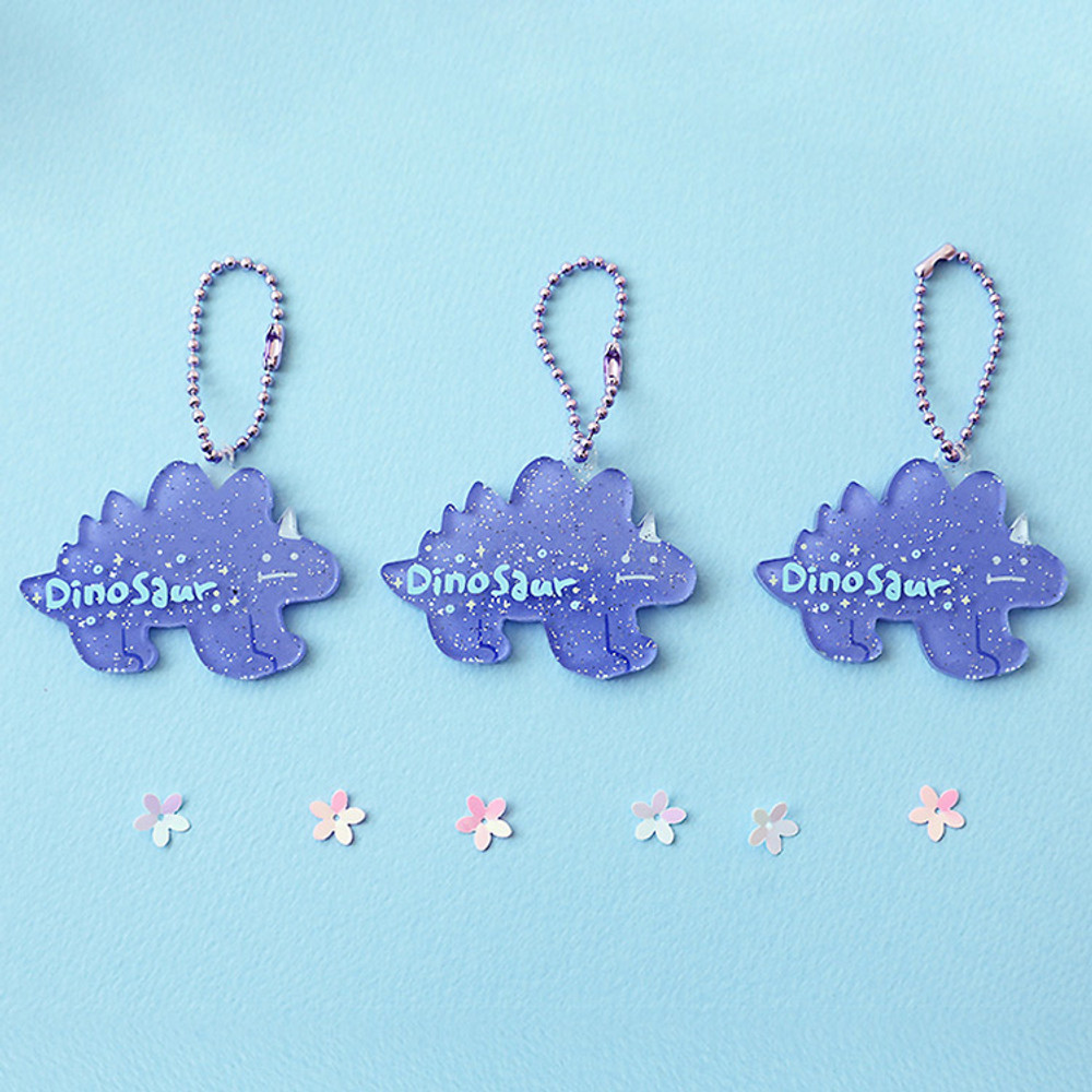 Dinosaur - Oh-ssumthing O-ssum shiny charm with chain strap