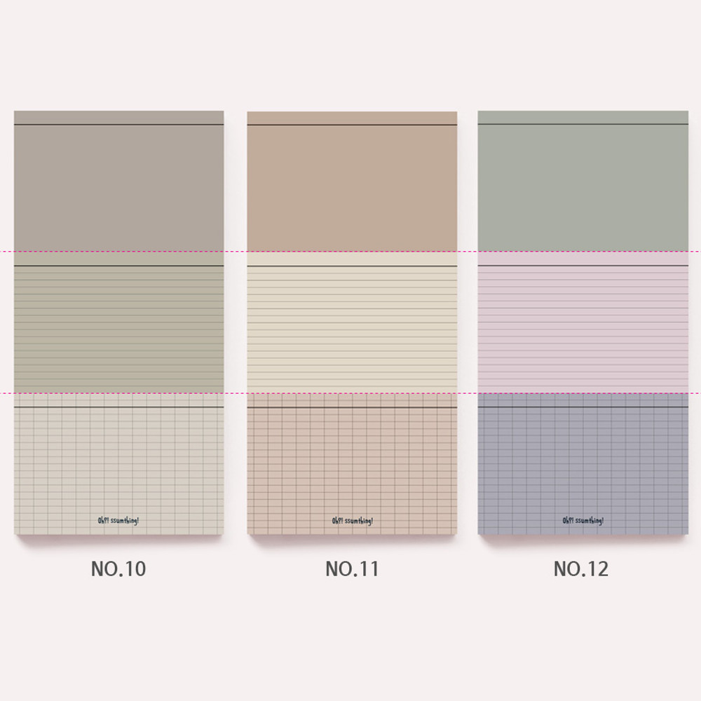 Option - Oh-ssumthing O-ssum memo notepad 918 with the perforated line