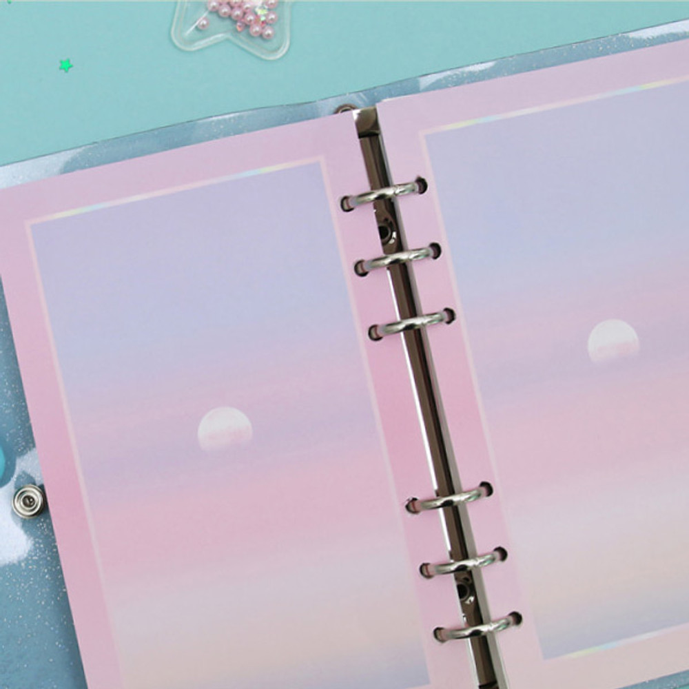 Usage example - Second Mansion Sunset 6-ring A5 size blank notebook refill