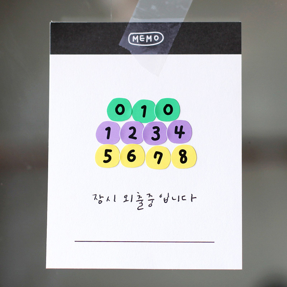 2NUL Drawing Number Sticker Set