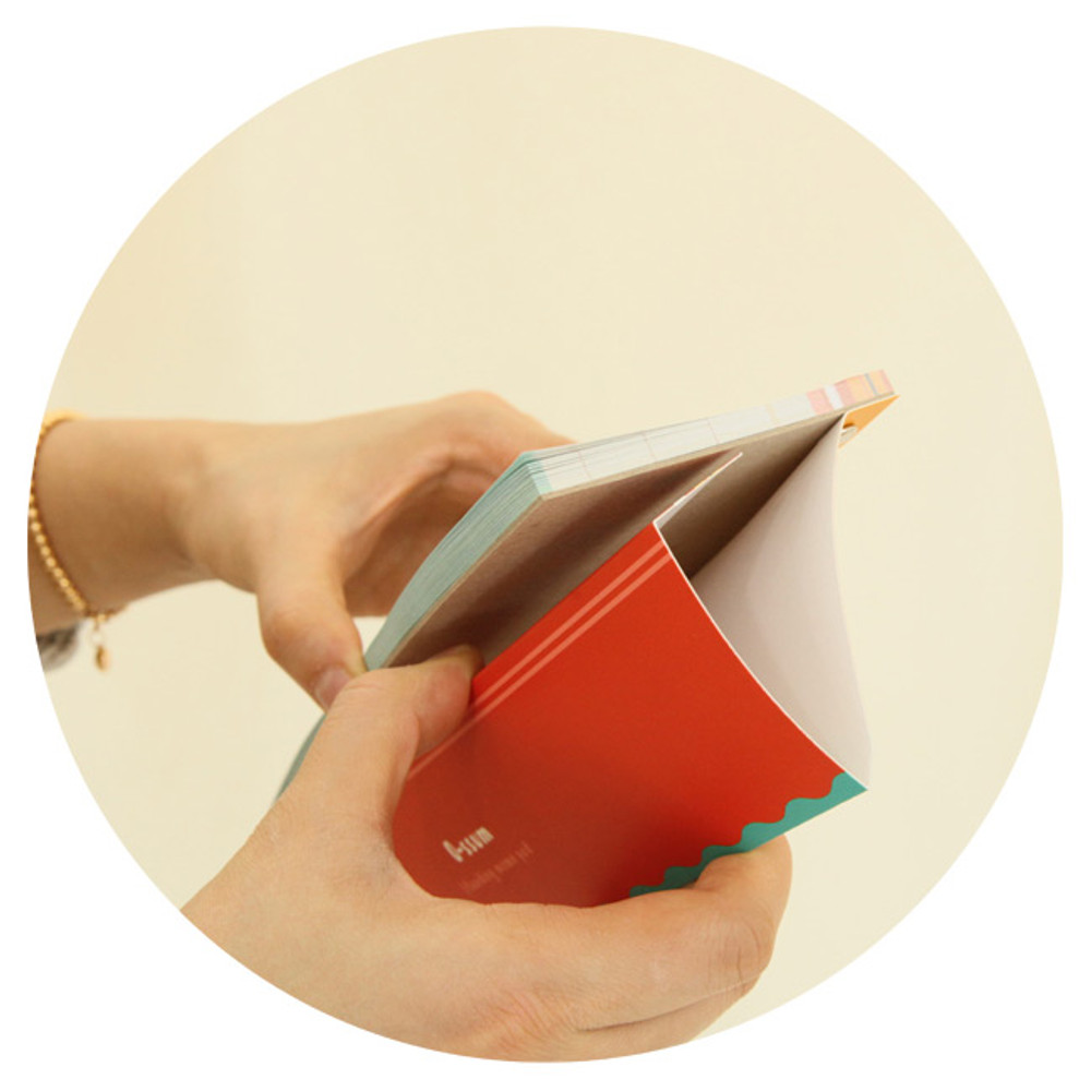 Standing notepad - O-ssum standing memo notepad with perforated line
