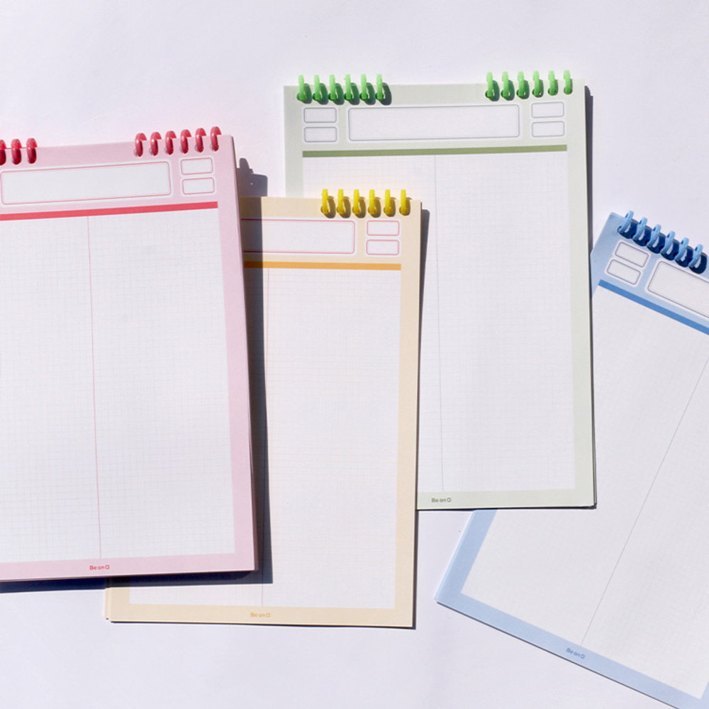 After The Rain Label B5 size grid notes memo notepad