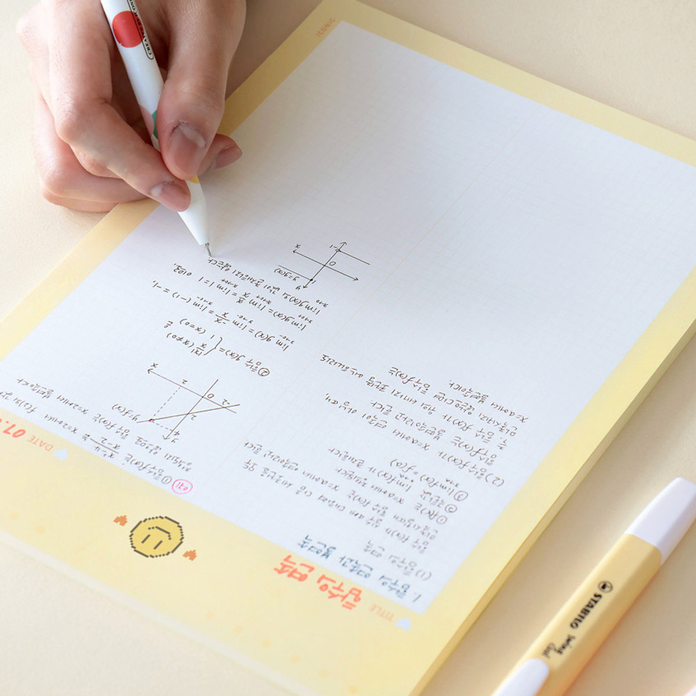 Usage example - ICONIC Sweet B5 size grid notes memo notepad