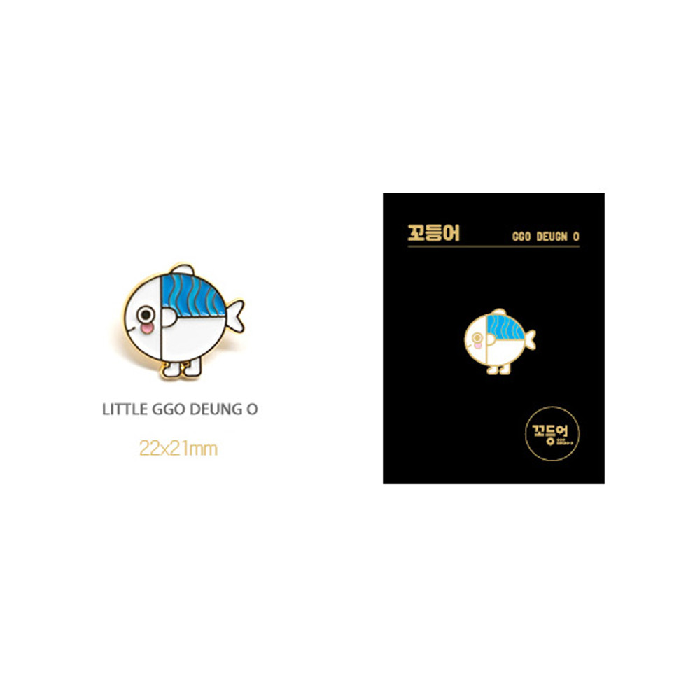 Little Ggo deung o - DESIGN IVY Ggo deung o friends pin badges ver2