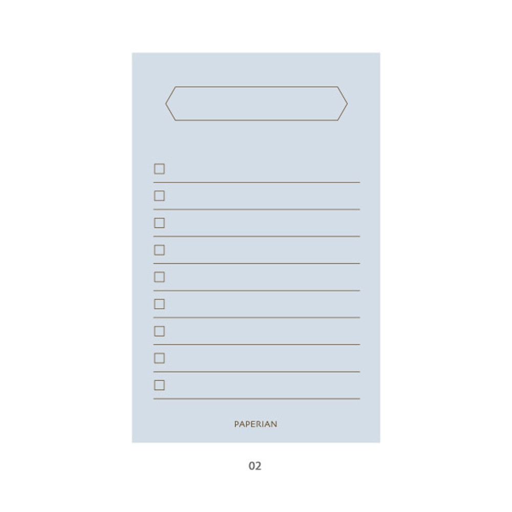 02 - PAPERIAN Make a memo my checklist notepad
