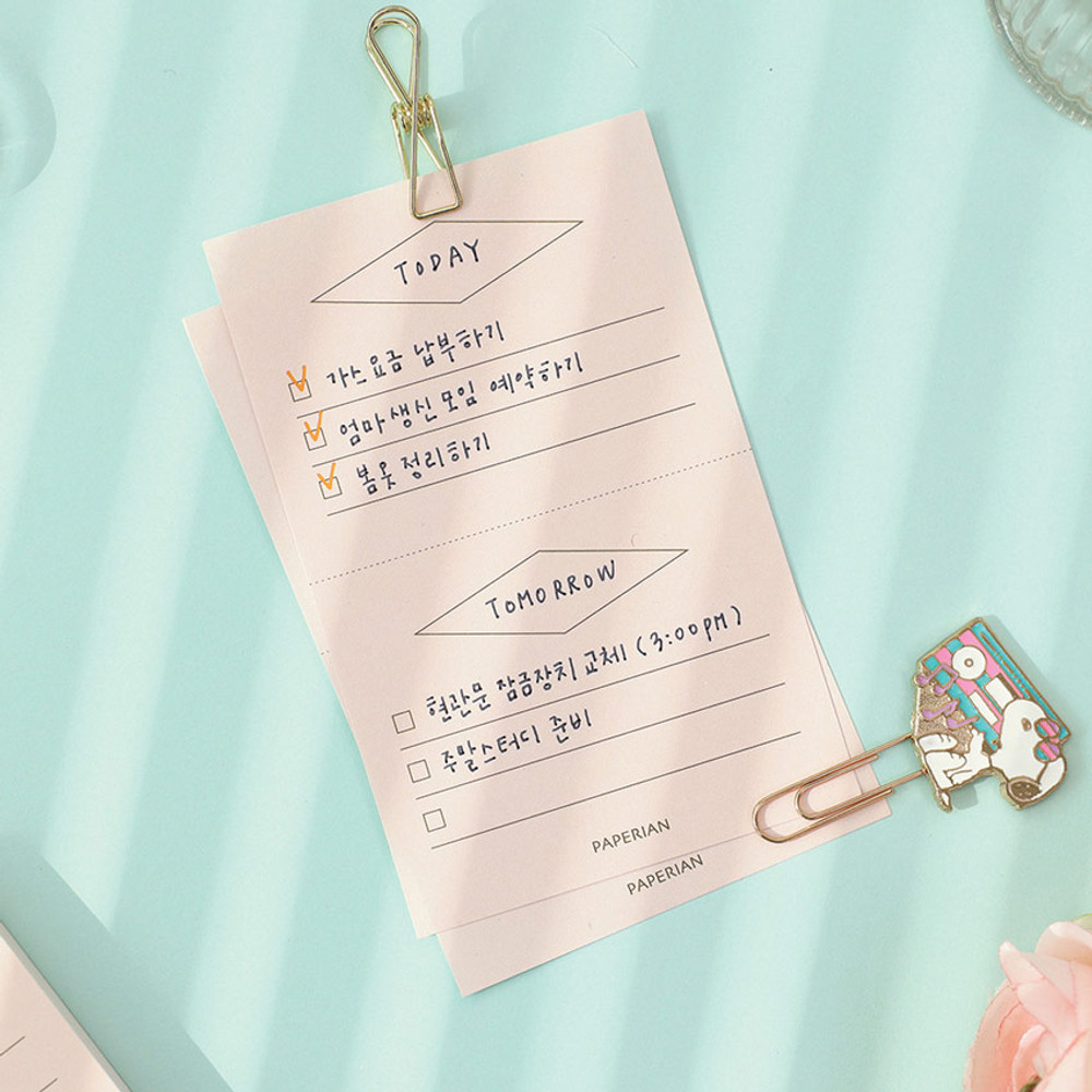 Usage example - PAPERIAN Make a memo my checklist notepad