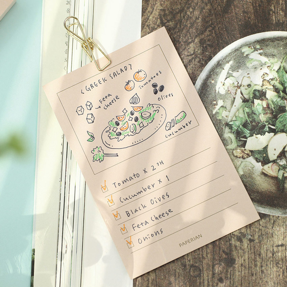 Usage example - PAPERIAN Make a memo my checklist notepad