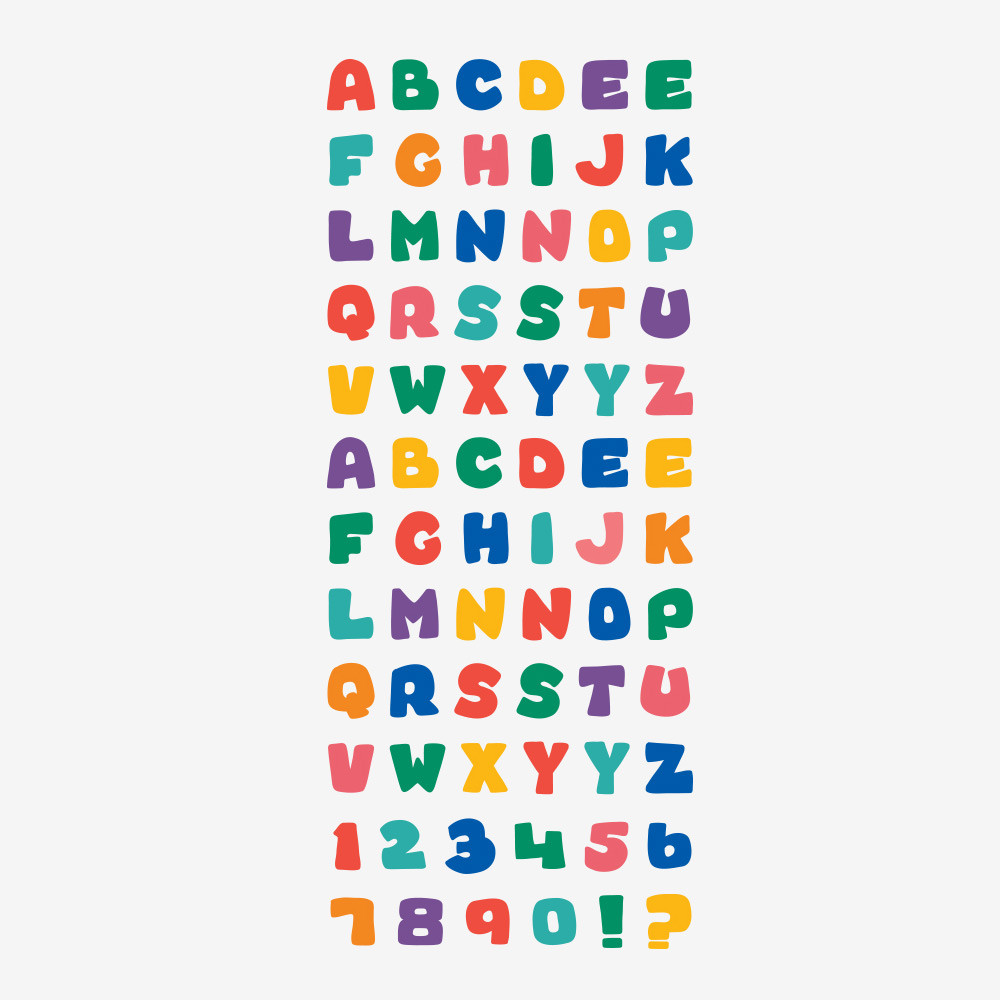 Dailylike Alphabet removable paper diary deco sticker seal
