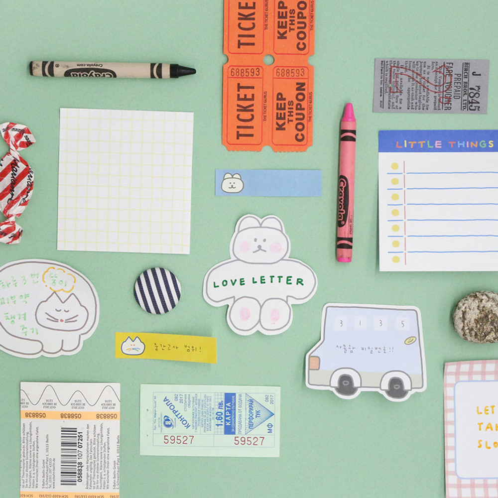 Usage example - ROMANE Donat Donat sticky memo notepad set