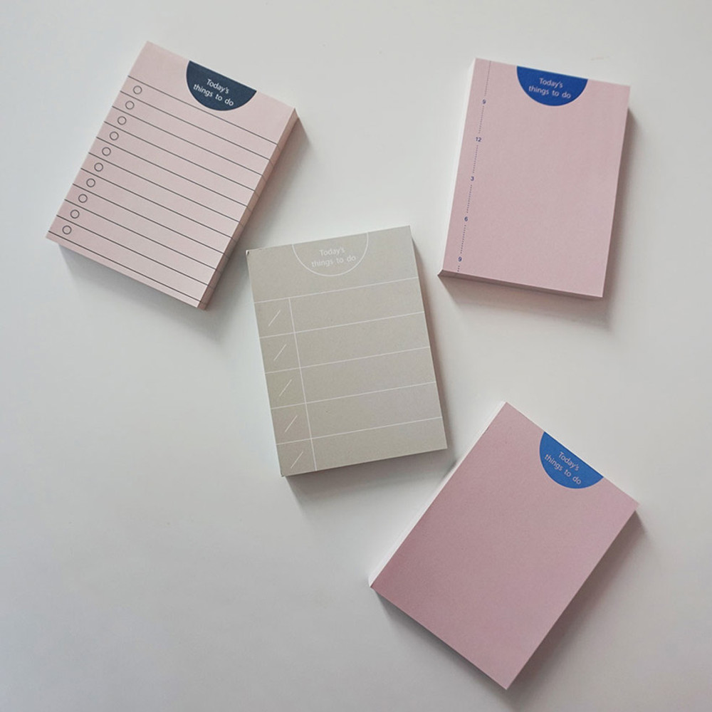 Today's things to do small memo checklist planner notepad