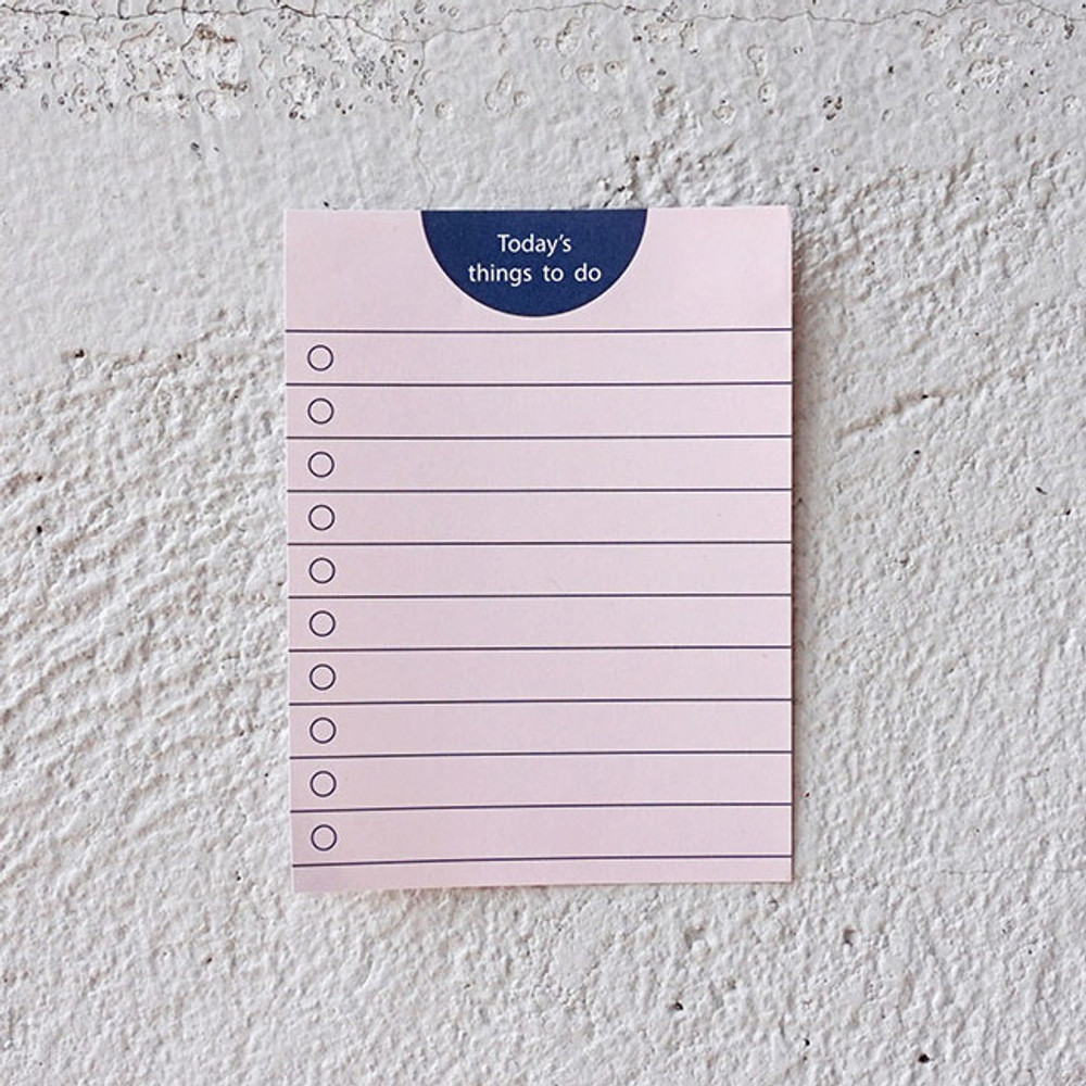 Checklist - Today's things to do small memo checklist planner notepad