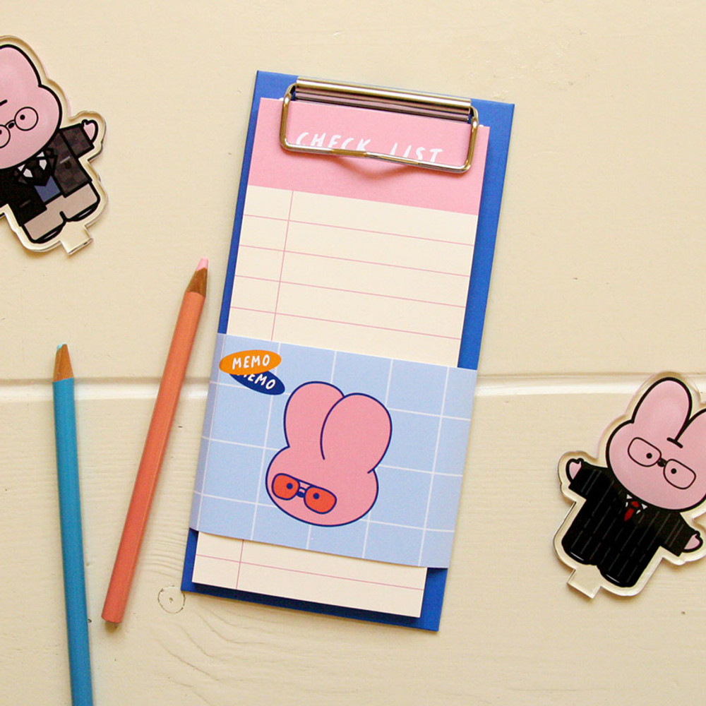 Stylish - Reeli clipboard memo holder with checklist notepad
