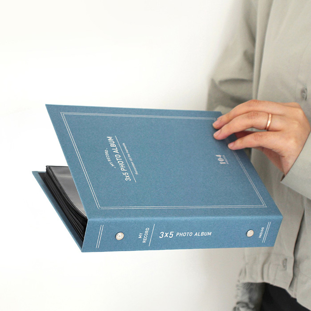 Usage example - Indigo My record 3X5 slip in the pocket photo album
