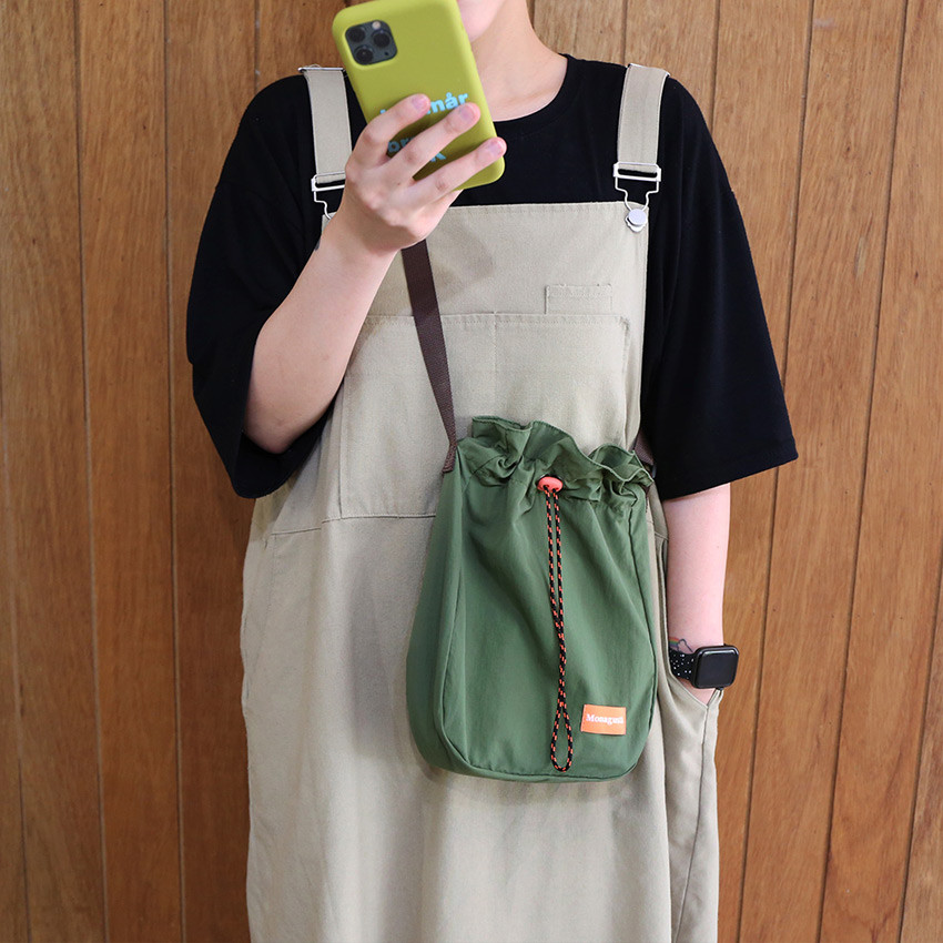 ROMANE MonagustA nylon drawstring crossbody bag