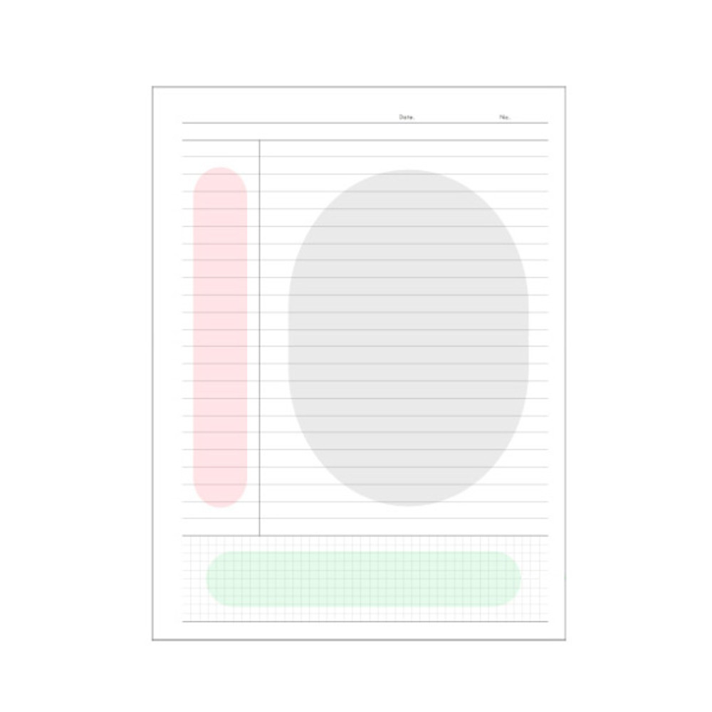 ICONIC Basic Cornell spiral bound lined and grid notebook