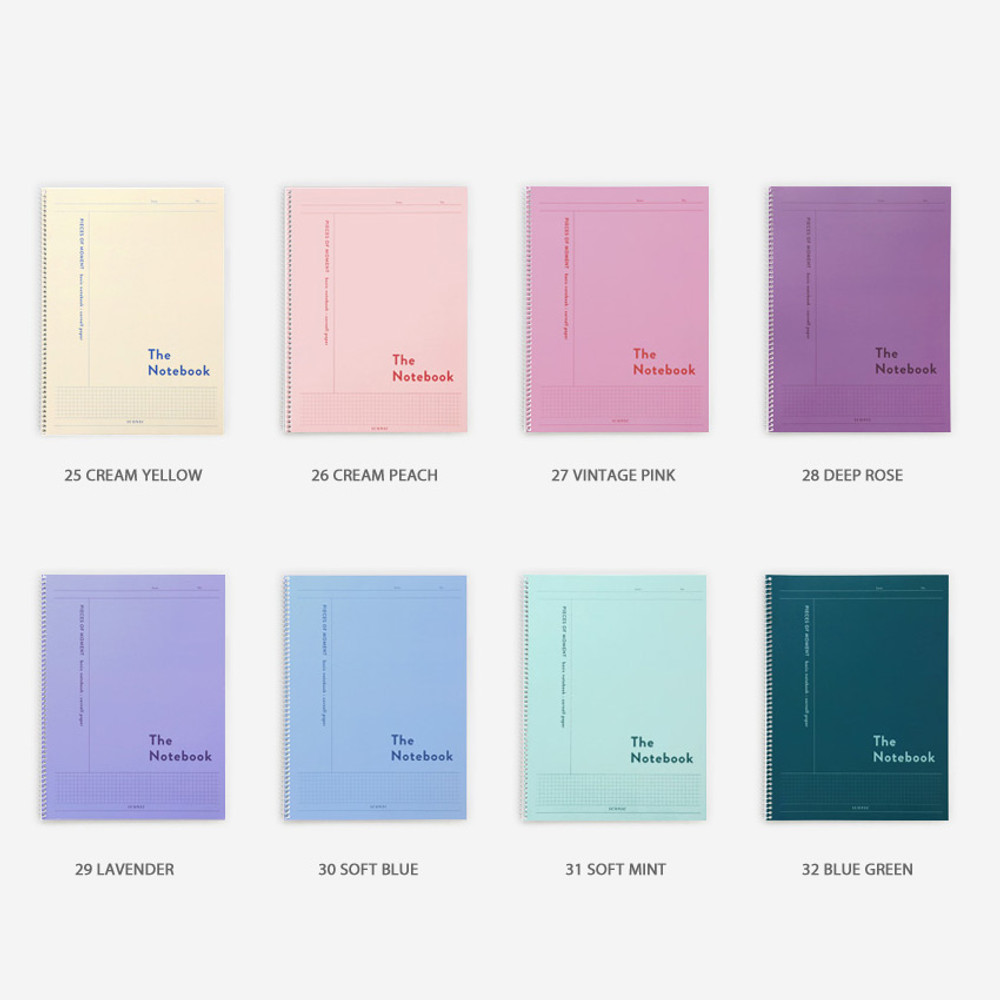 Color - ICONIC Basic Cornell spiral bound lined and grid notebook