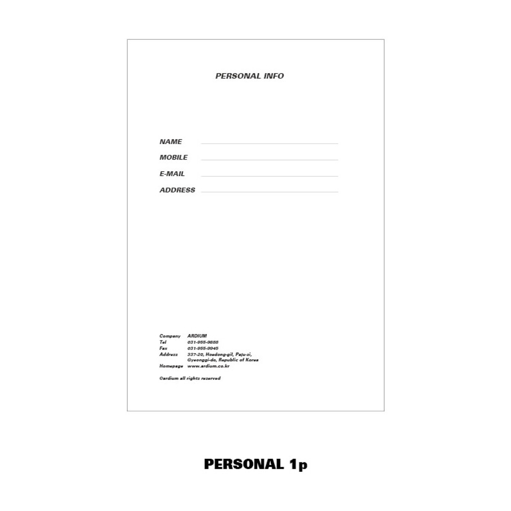 Personal data - Ardium 2021 Color point dated weekly diary planner
