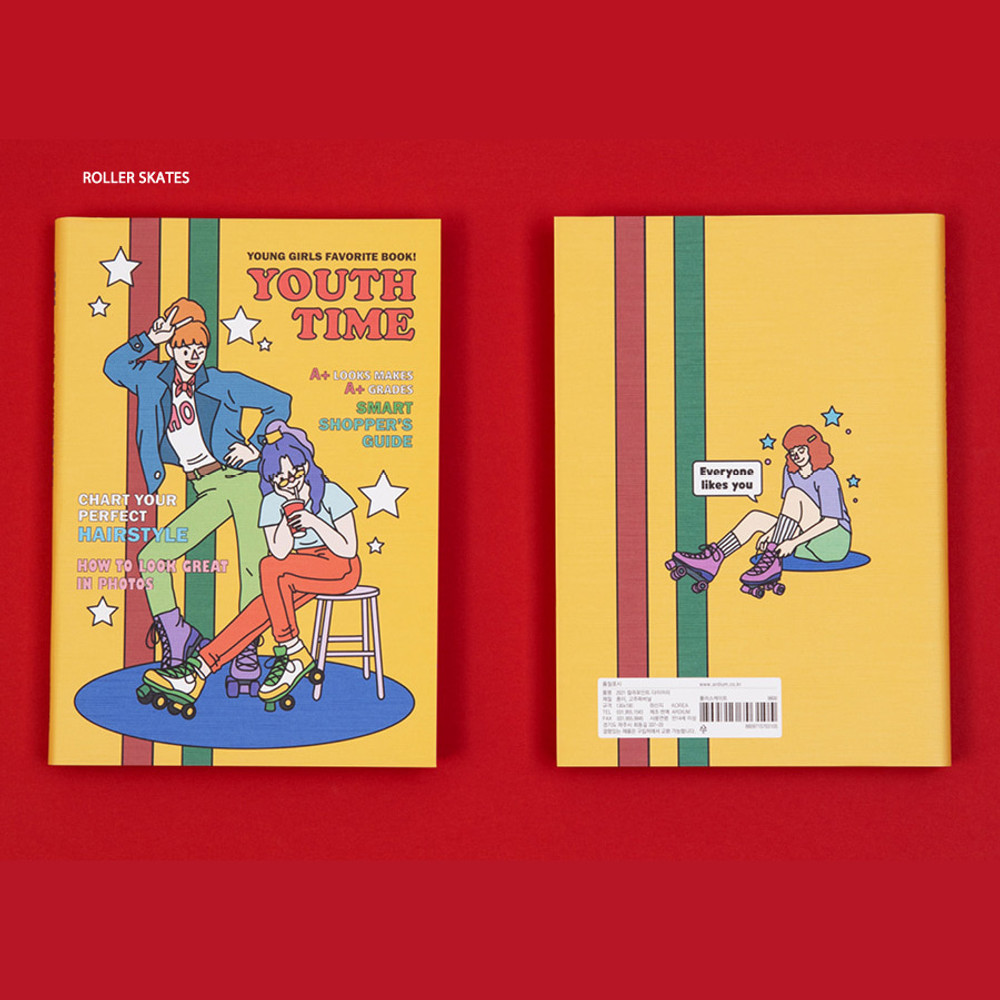 Roller skates - Ardium 2021 Color point dated weekly diary planner