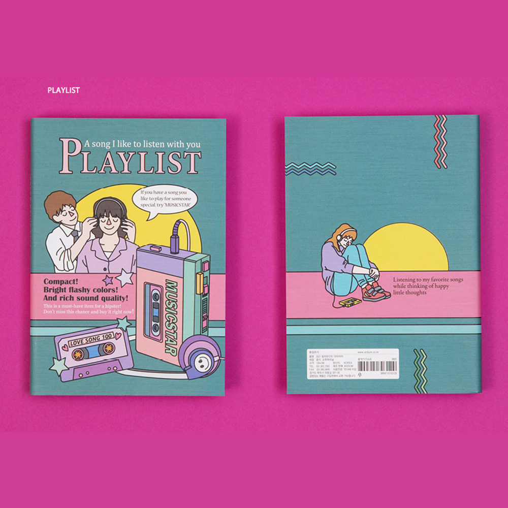 Play list - Ardium 2021 Color point dated weekly diary planner