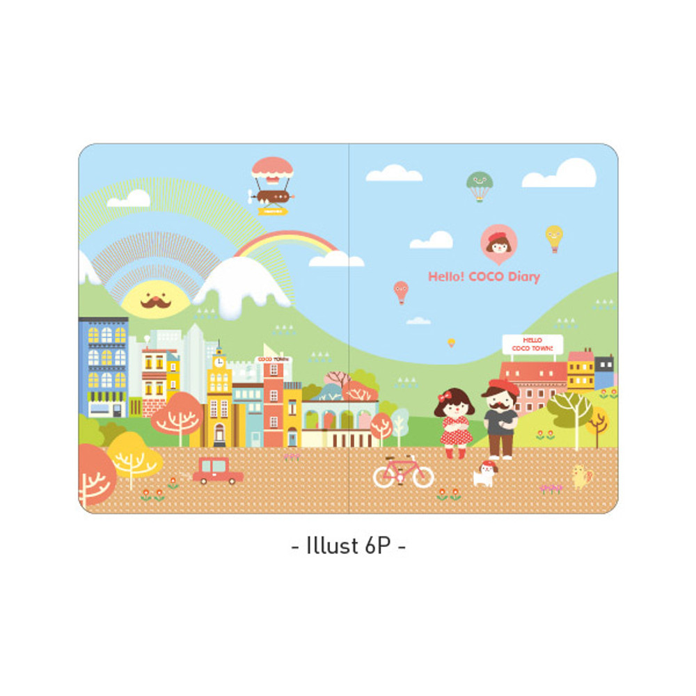 Illustration - Ardium 2021 Hello coco dated monthly diary planner