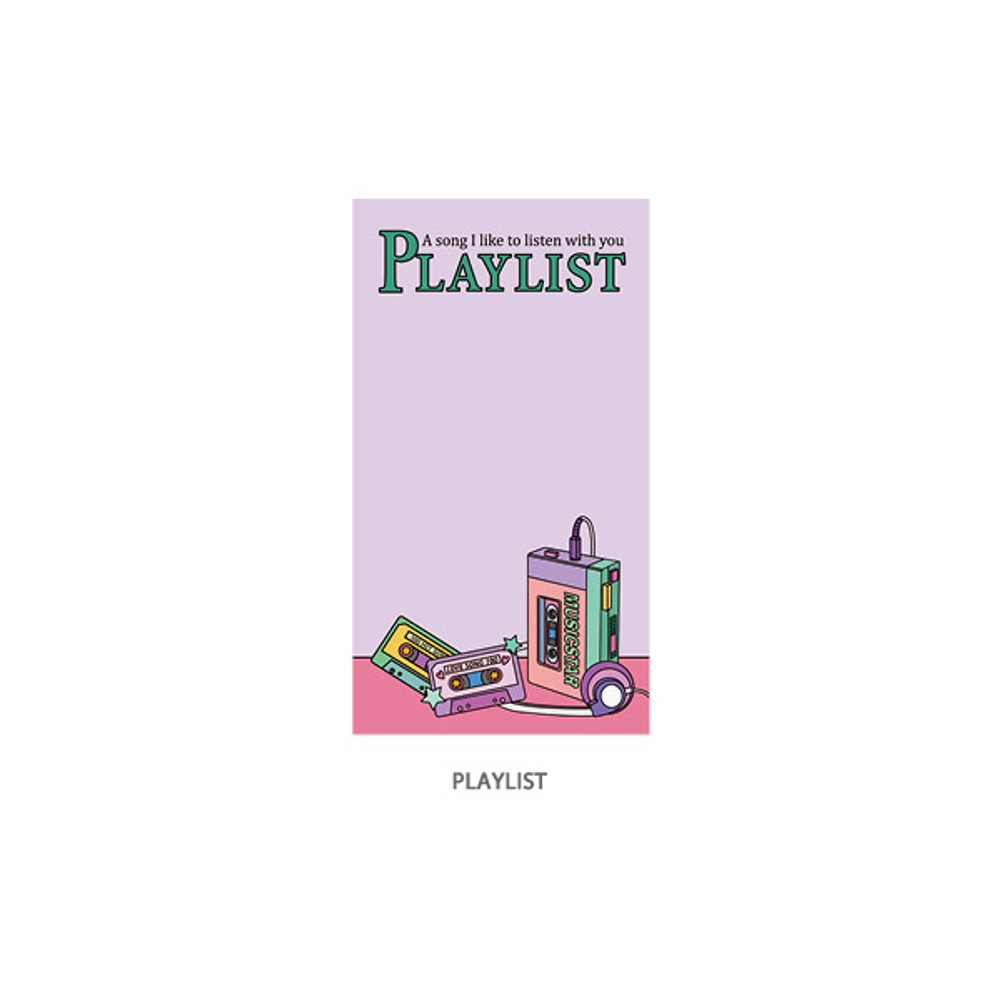 Playlist - Ardium Color point checklist blank memo notepad ver2