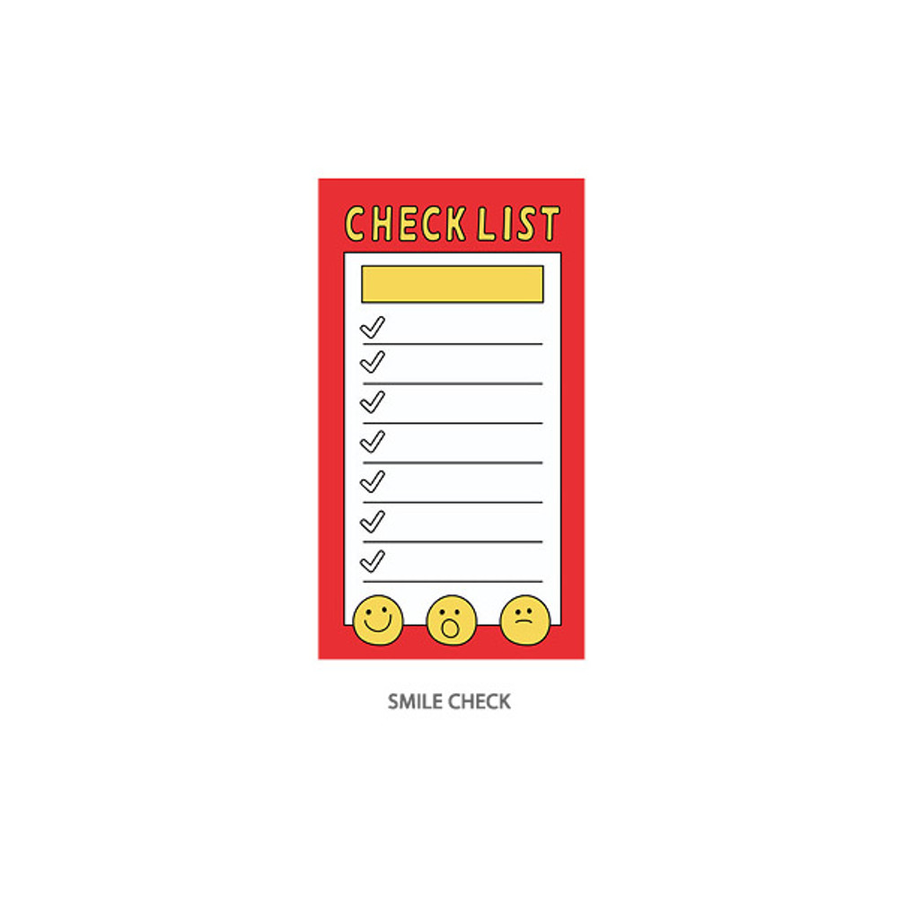 Smile check - Ardium Color point checklist blank memo notepad ver2