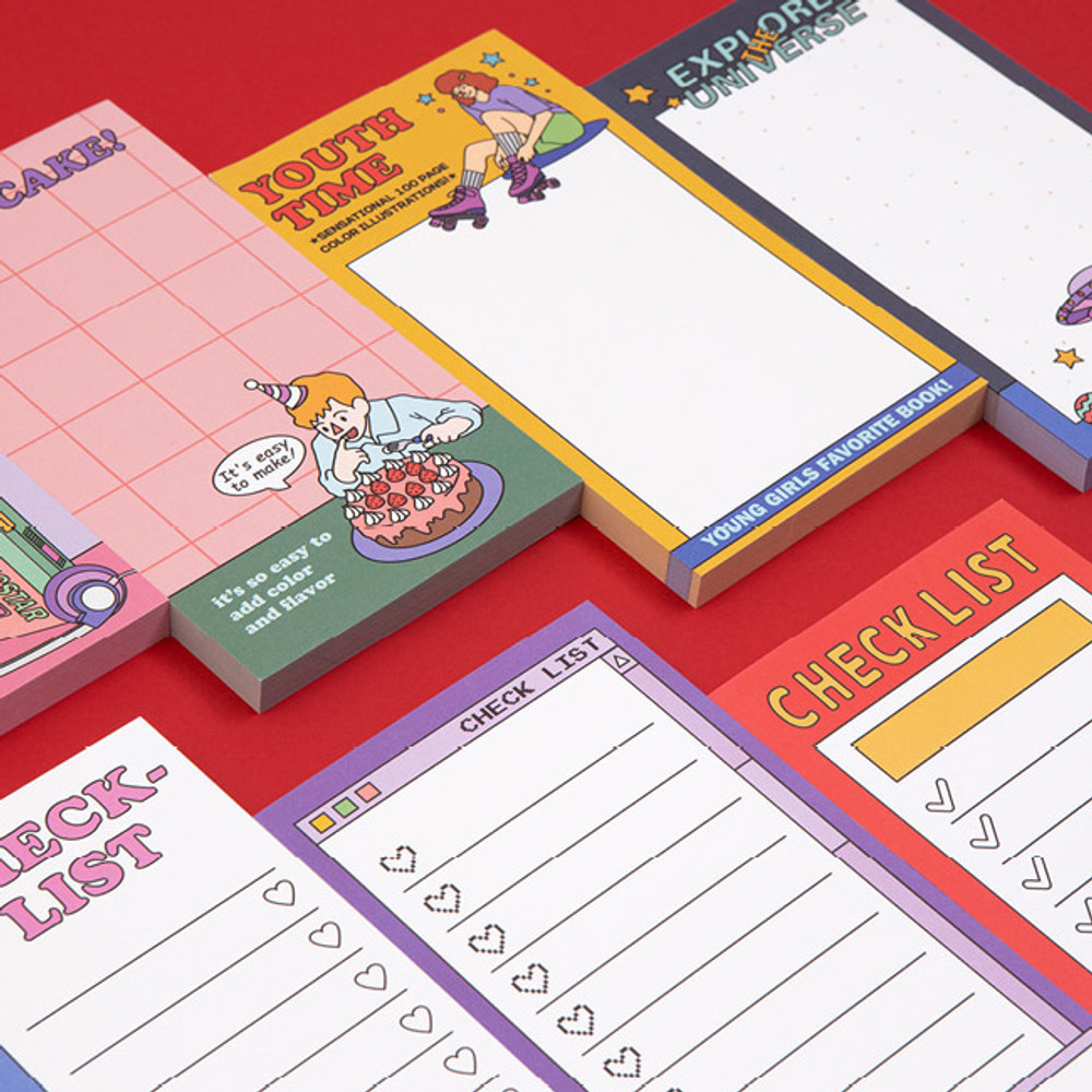 Ardium Color point checklist blank memo notepad ver2
