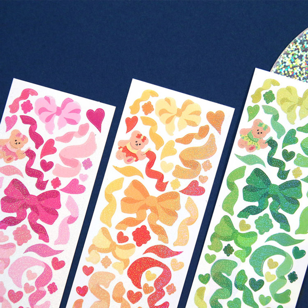 ICONIC Confetti glitter hologram removable sticker pack