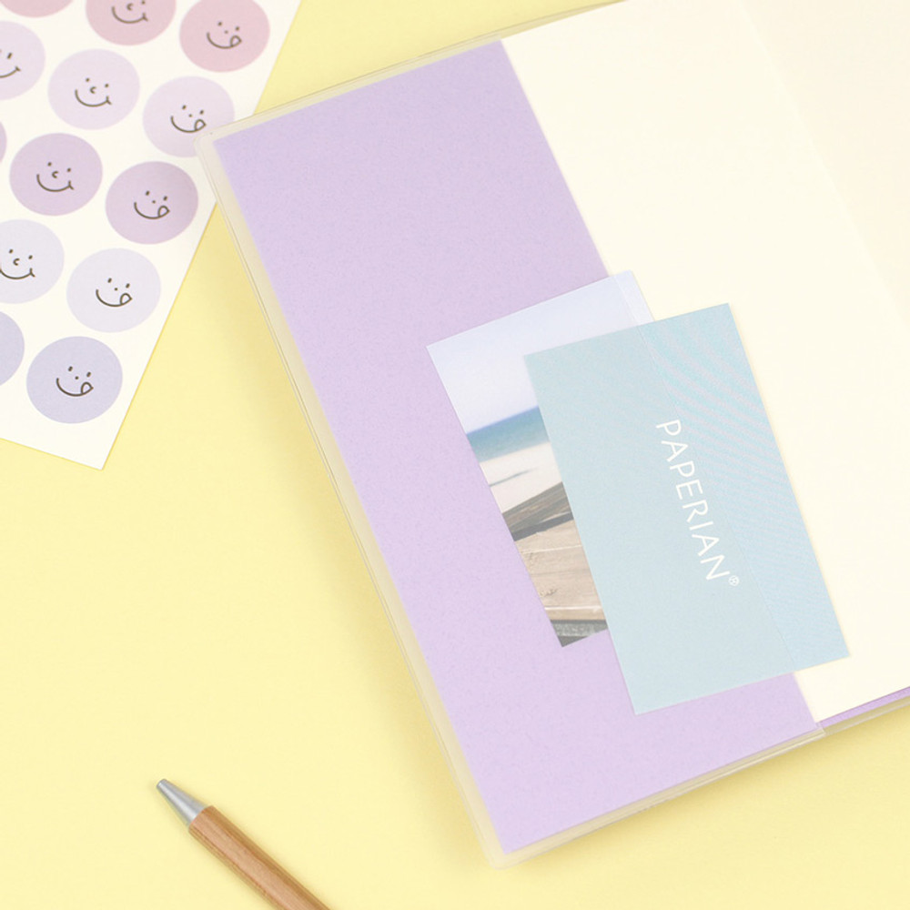PVC cover - PAPERIAN 2021 Color plan dated weekly diary planner