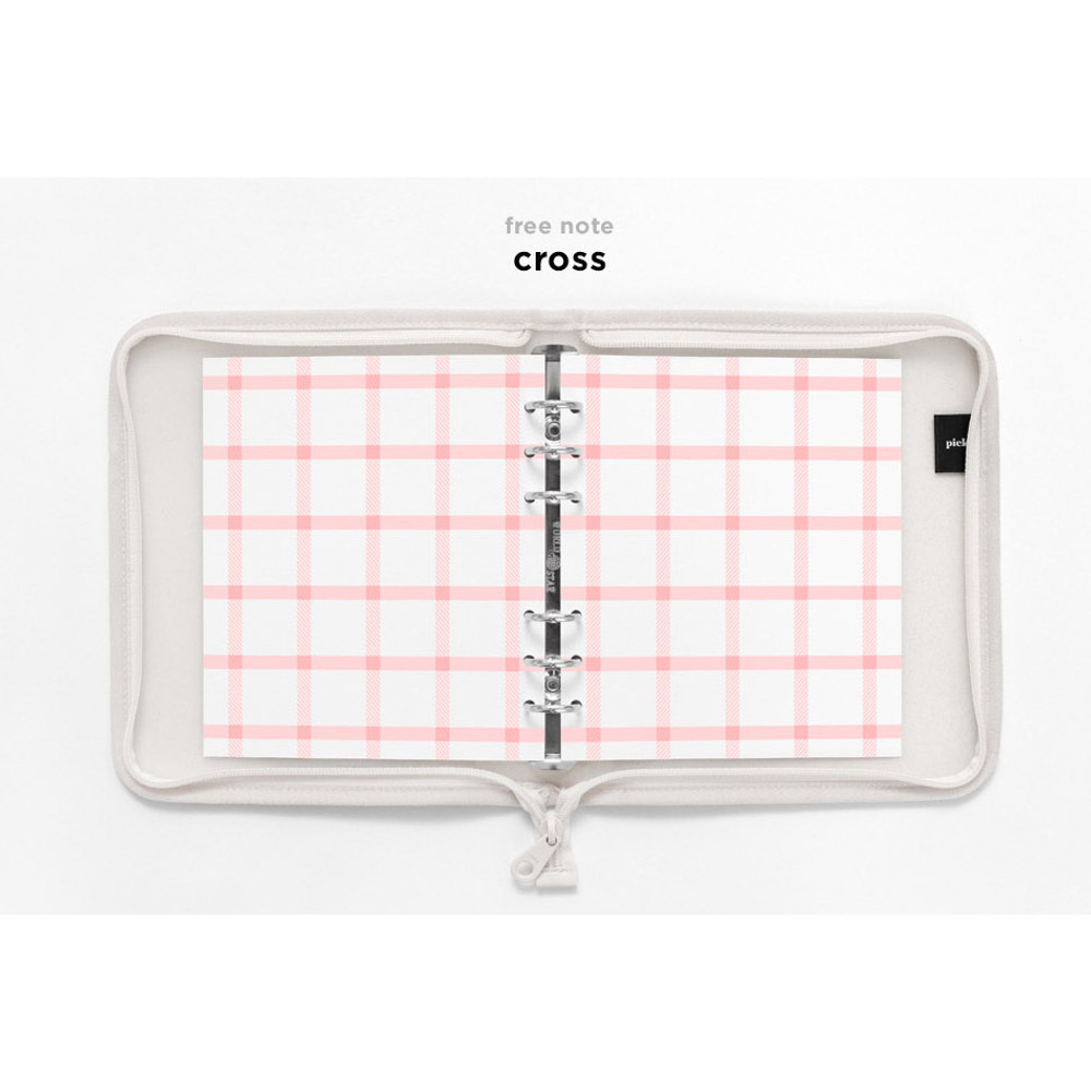 Free note - 2NUL Cherry pick wide A6 zipper 6-ring undated weekly diary