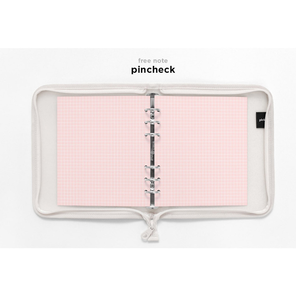 2NUL Cherry pick wide A6 zipper 6-ring undated weekly diary