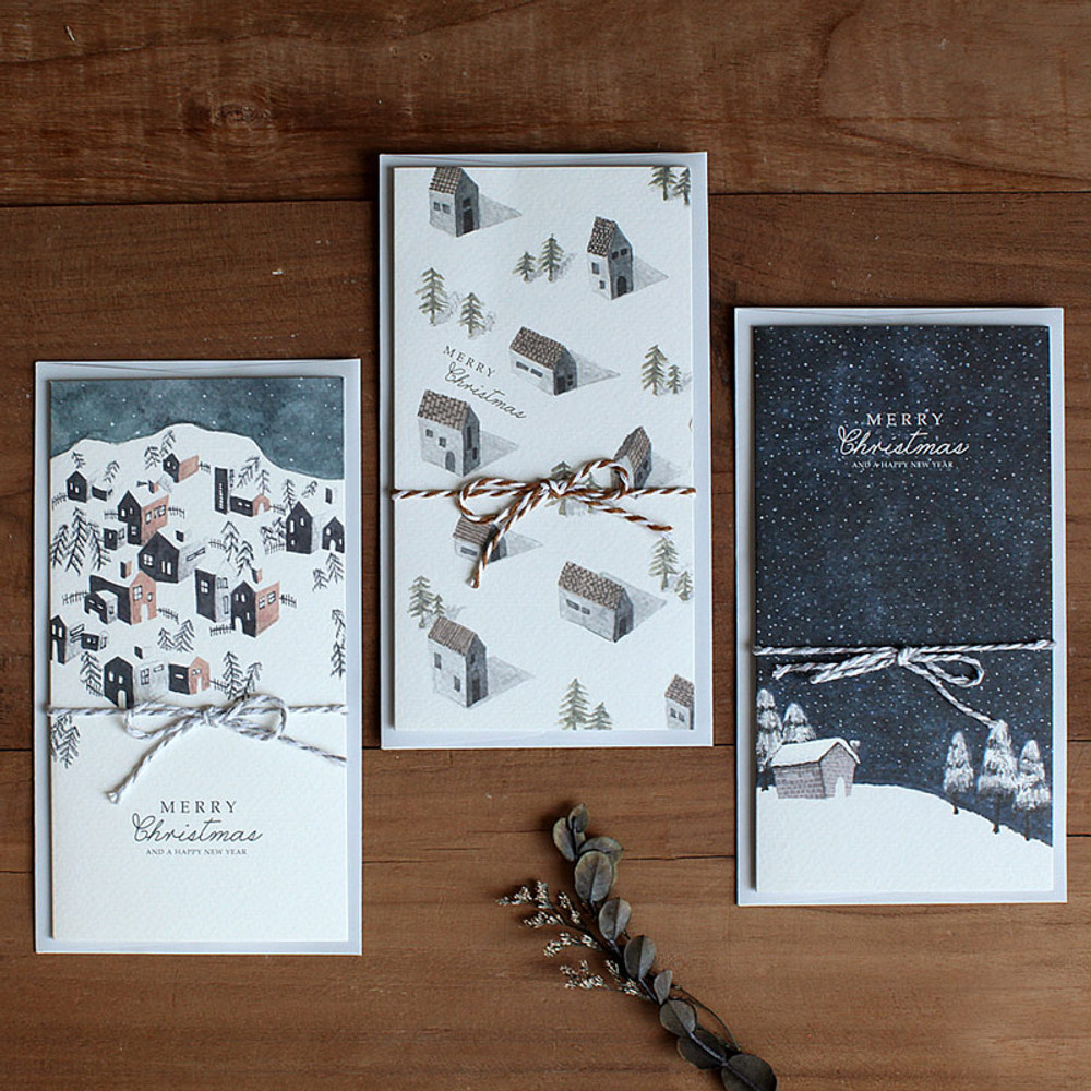 DBD House Christmas card with envelope