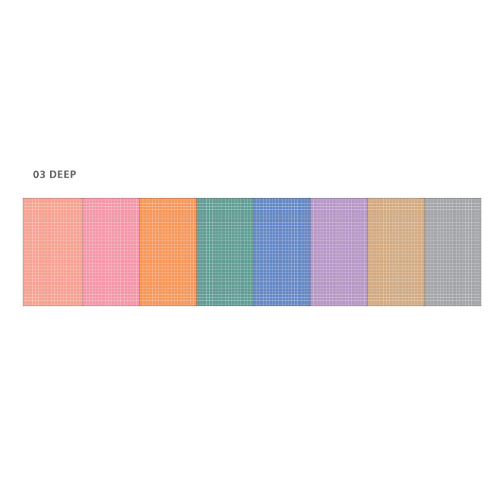 Deep - Wanna This Palette grid A6 size 6 holes paper refills set