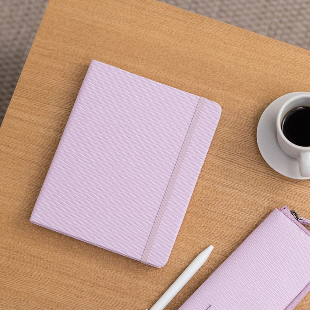 Pink Lavender - Byfulldesign Making memory small and wide grid notebook