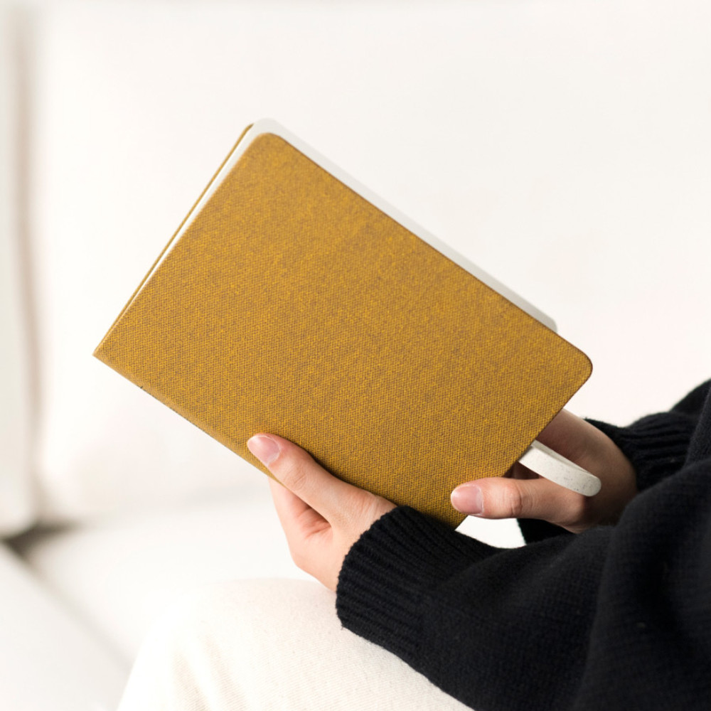 Golden Yellow - Byfulldesign Making memory small and wide grid notebook