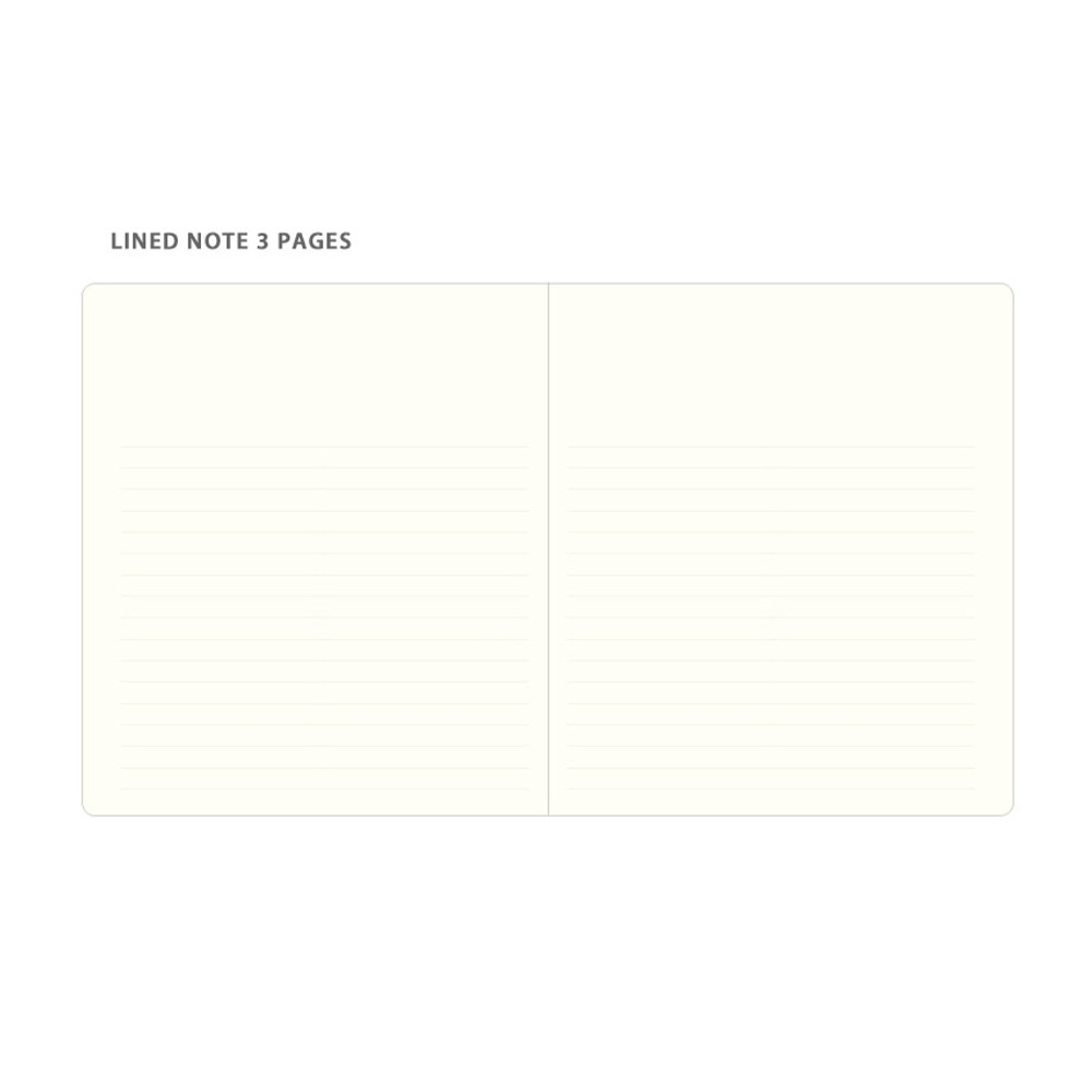 Lined note - Byfulldesign Making memory small and wide blank notebook