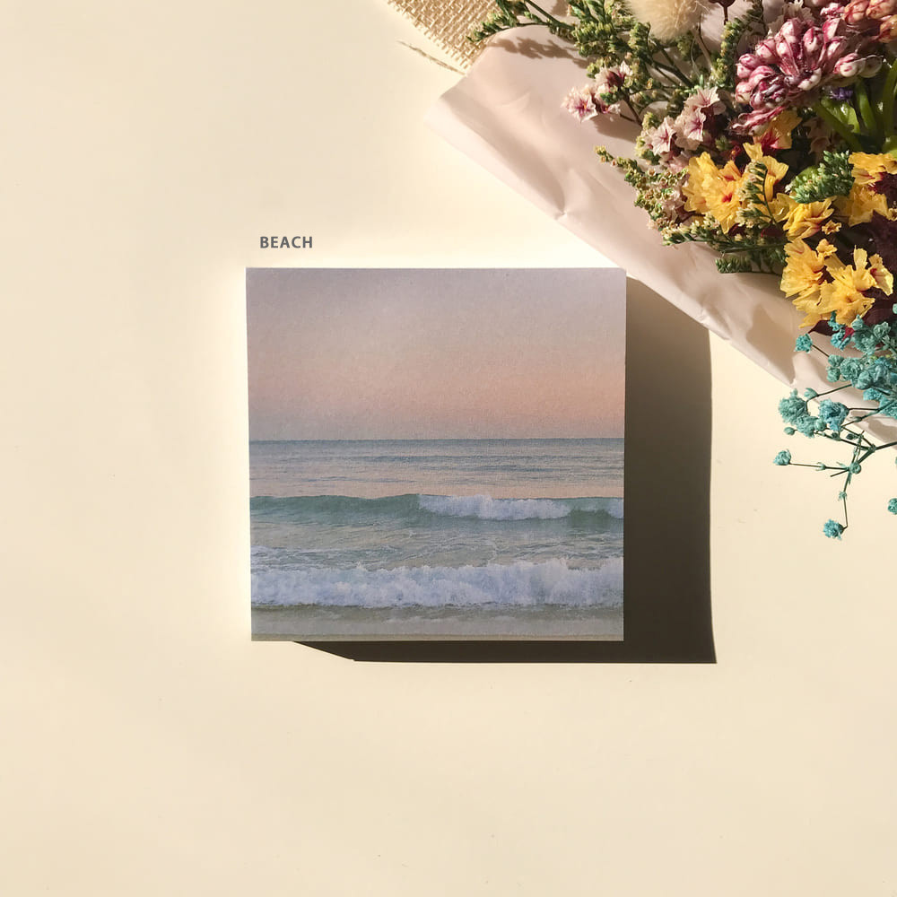 Beach - Meri Film Mood of the day memo writing notepad