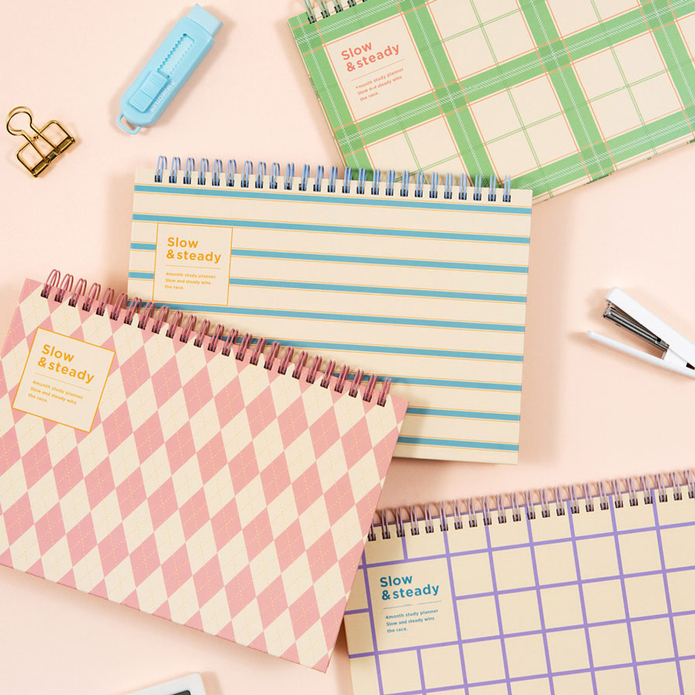 Ardium Slow and steady 4 months dateless study planner