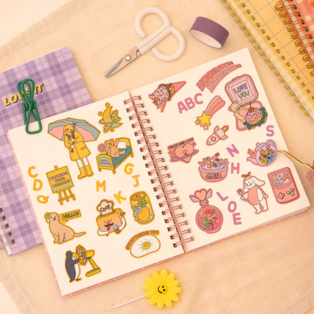 Release Paper Sticker Collection Book Reusable - Temu