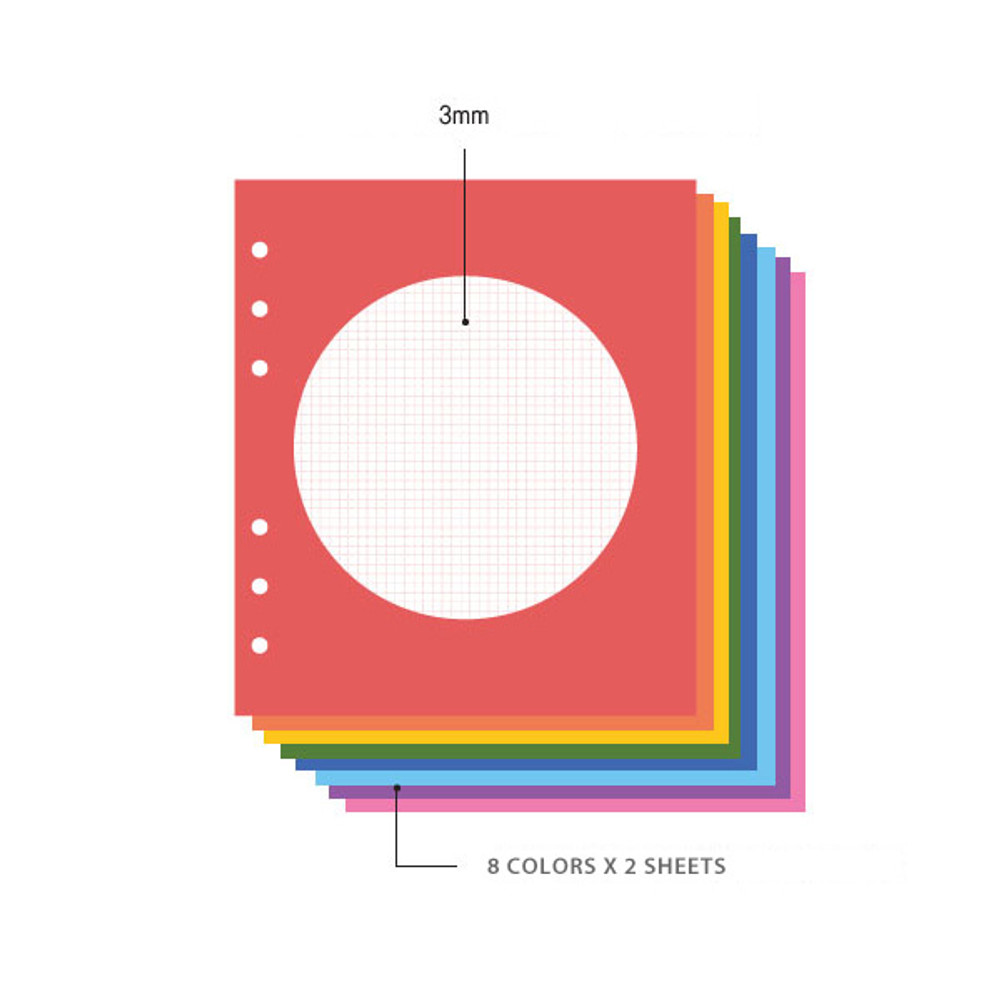 Jam Studio Square 6-ring A6 wide dateless monthly planner