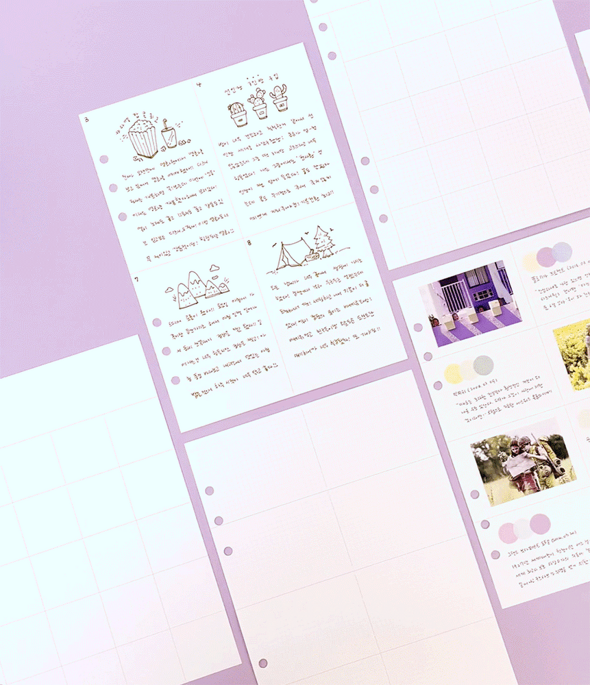 Wanna This Diary refill papers for A5 size 6 ring binder