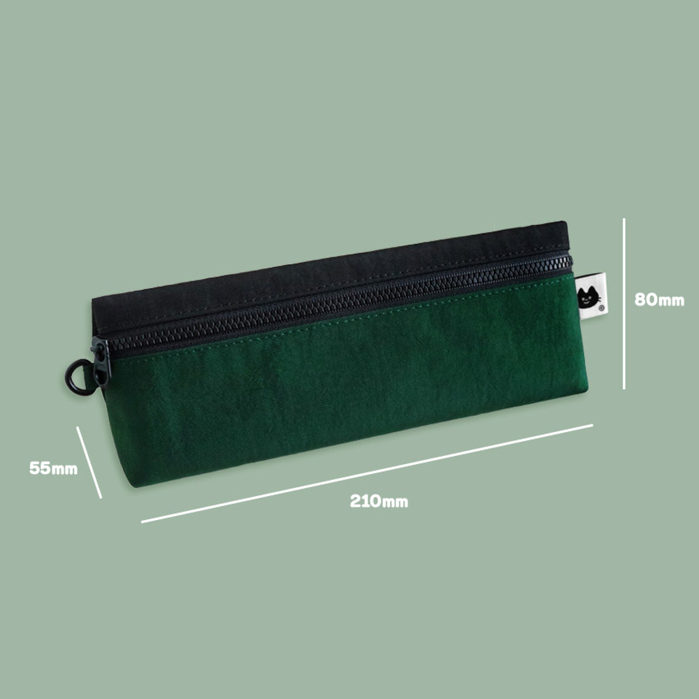 Indigo Mungunyang triangle zipper pencil case pouch