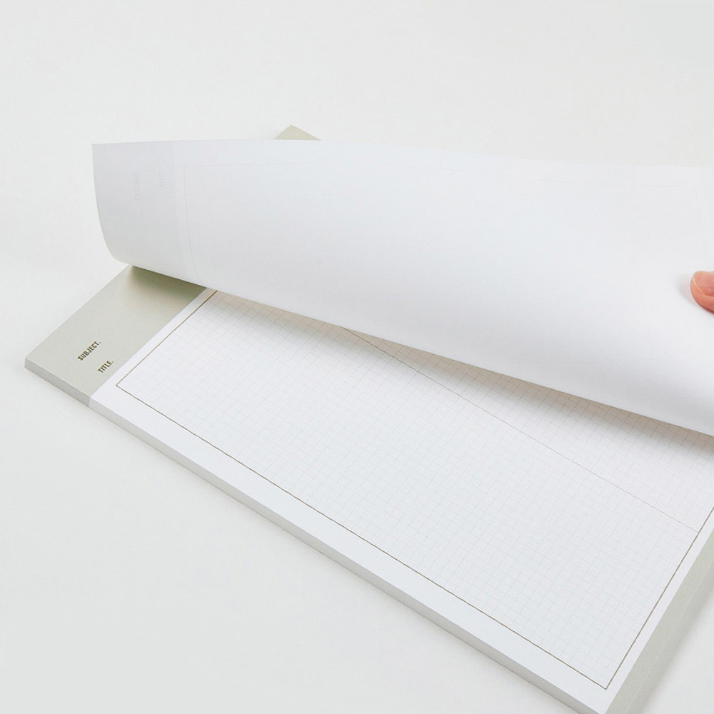 Fulfill yourself B5 size writing grid notepad
