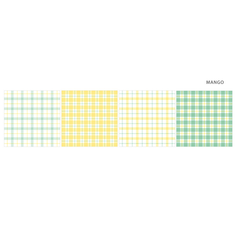 Mango - Wanna This Stitch check 4 designs memo notepad
