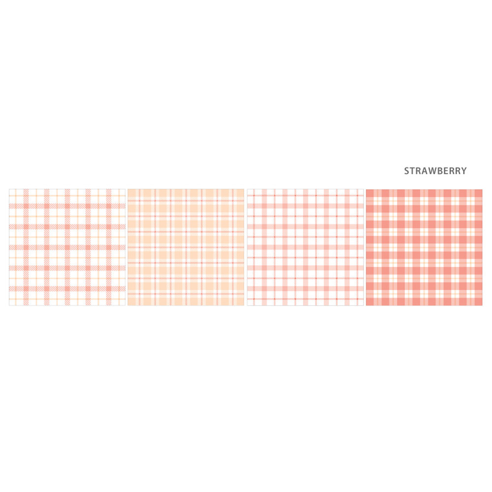 Strawberry - Wanna This Stitch check 4 designs memo notepad