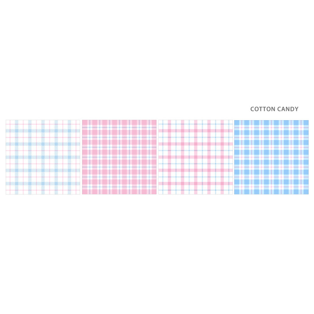 Cotton candy - Wanna This Stitch check 4 designs memo notepad