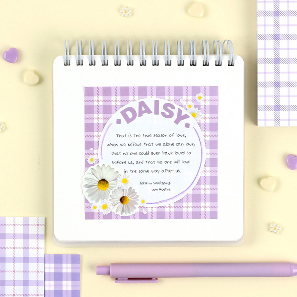 Blueberry - Wanna This Stitch check 4 designs memo notepad
