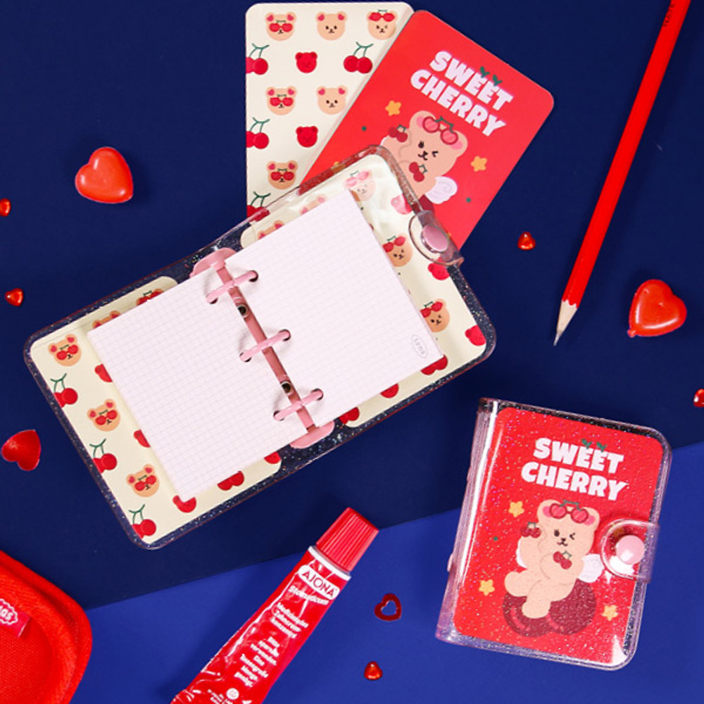 Second Mansion Jucy and Paul 3 ring grid notebook