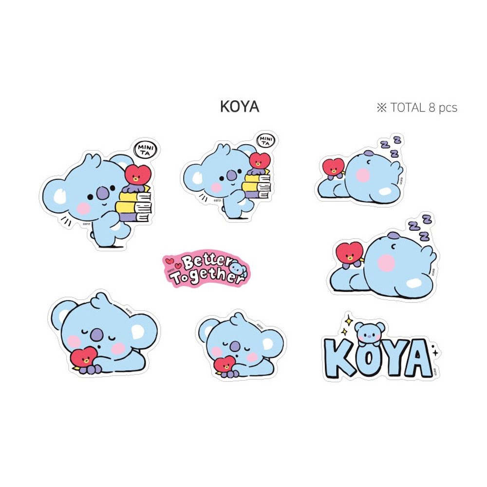 KOYA - BT21 Little Buddy Baby Removable Sticker Pack